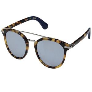 TOMS Harlan Mirrored Sunglasses in Blonde Tortoise